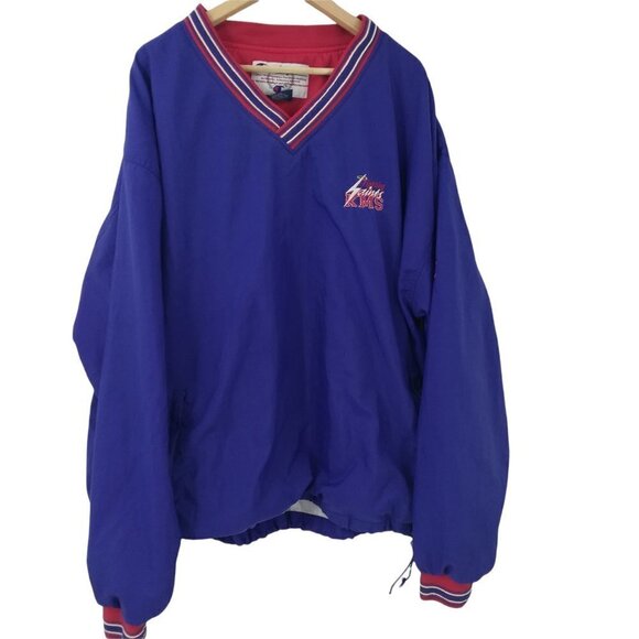 Vintage Champion Pullover Jacket Size XL Embroidered KMS Fighting Saints 90s Y2K - Picture 1 of 12